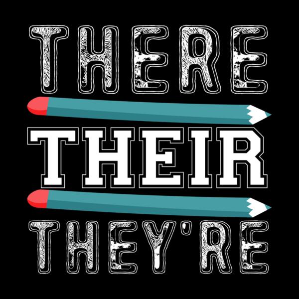 VTD5280 - There Their They're T shirt English Grammar Funny Teacher Thumbnail