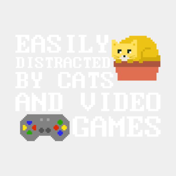 VTD3948 - Easily Distracted by Cats and Video Games Thumbnail